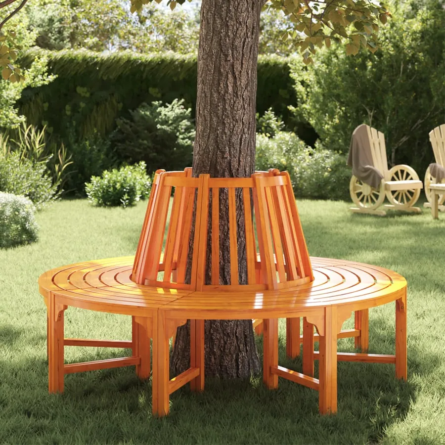 Banc d'arbre Ø 160 cm Bois