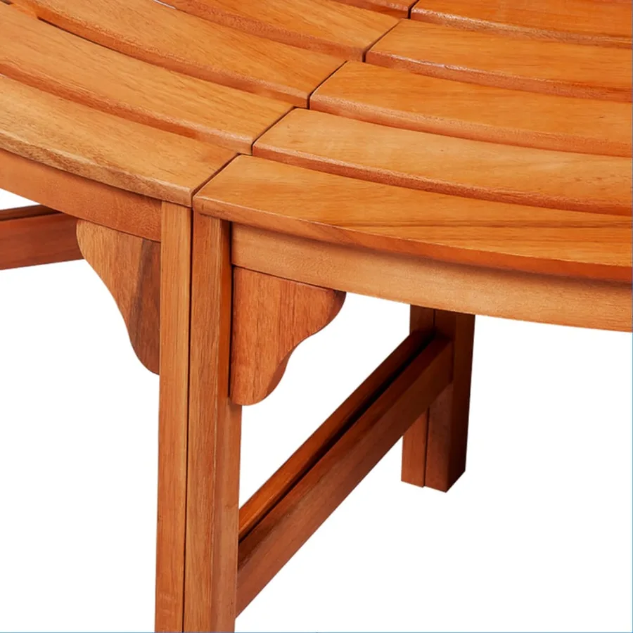 Banc d'arbre Ø 160 cm Bois - 3