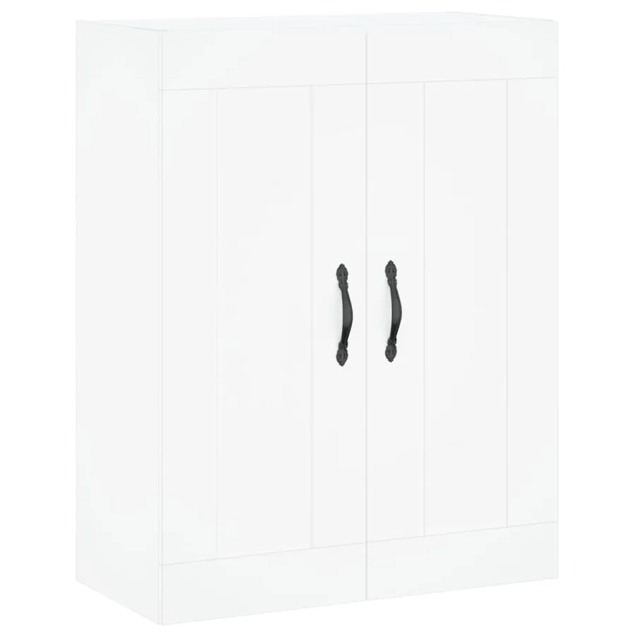 Buffet haut Blanc 69,5x34x180 cm Bois d'ingénierie - 5