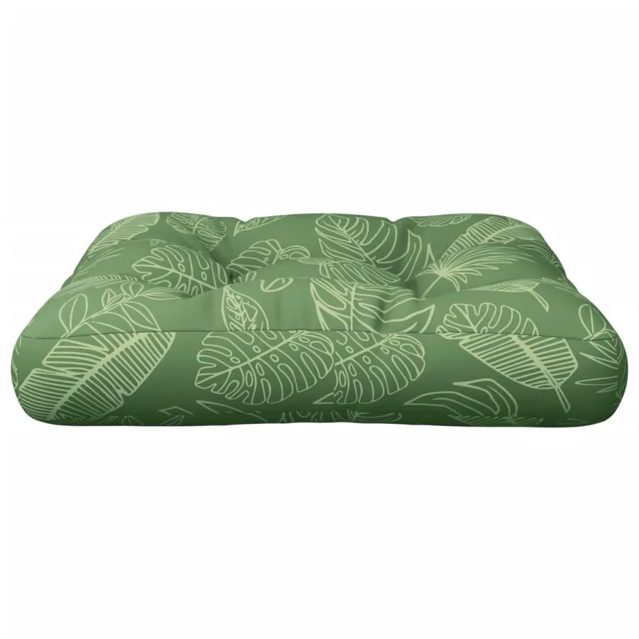 Coussin de palette à motif de feuilles 58x58x10 cm tissu oxford - 4