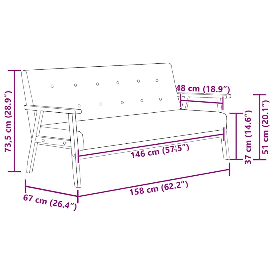 Ensemble de canapés 3 pcs Noir Similicuir - 11