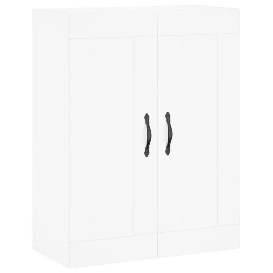 Buffet haut Blanc 69,5x34x180 cm Bois d'ingénierie - 5