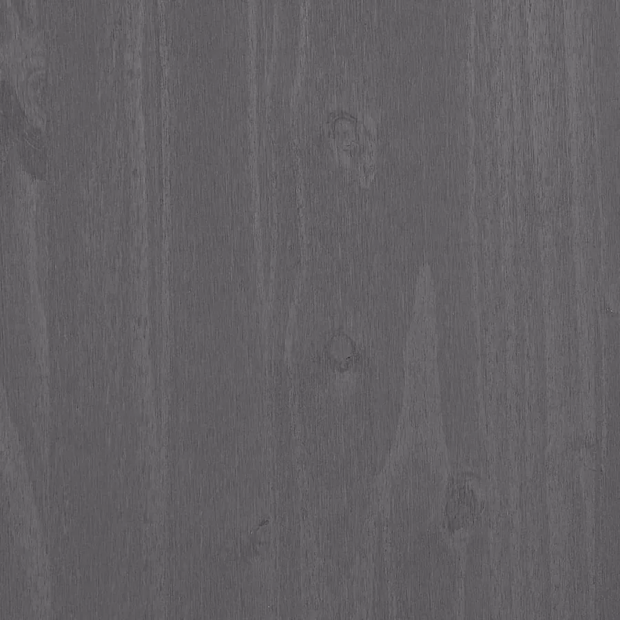 Buffet HAMAR Gris clair 113x40x80 cm Bois massif de pin - 8
