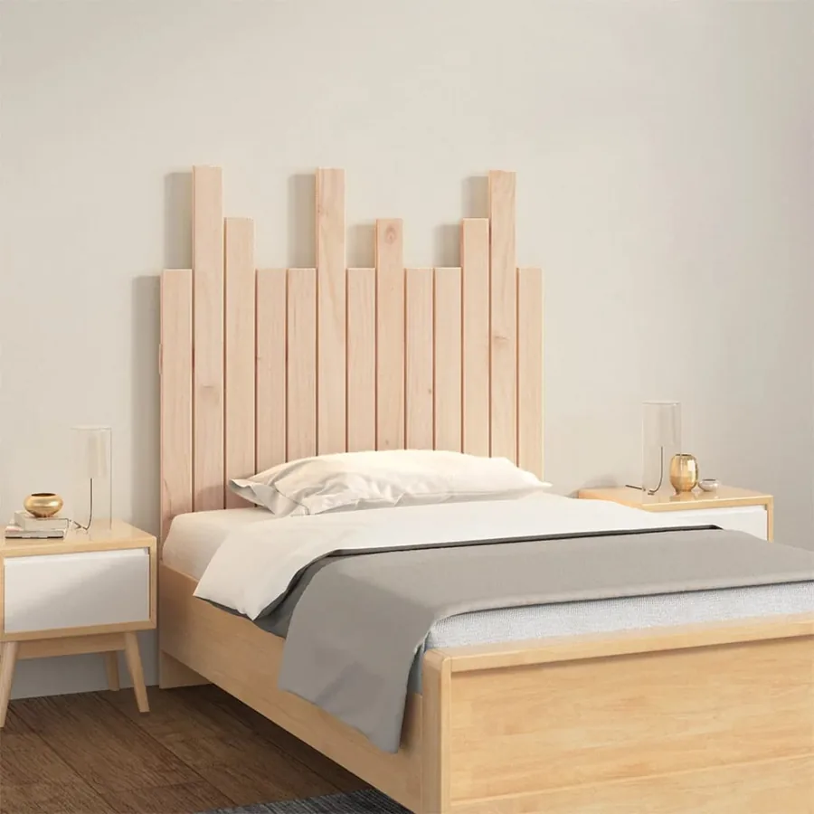 Tête de lit murale 82,5x3x80 cm Bois massif de pin