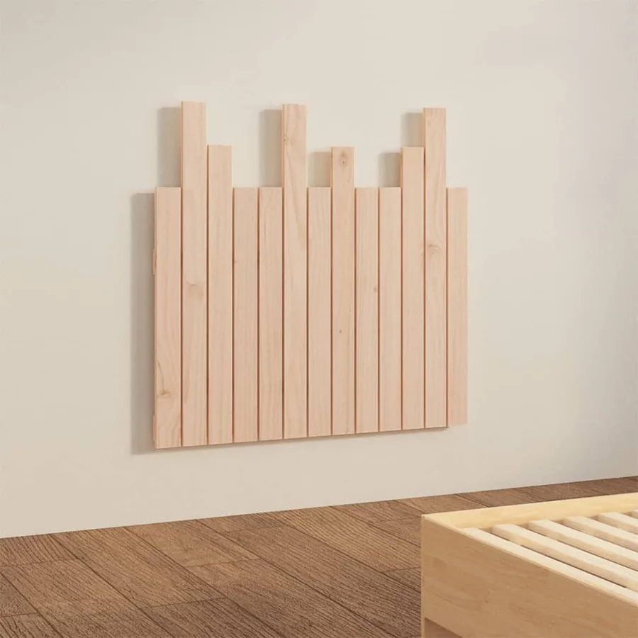 Tête de lit murale 82,5x3x80 cm Bois massif de pin - 4