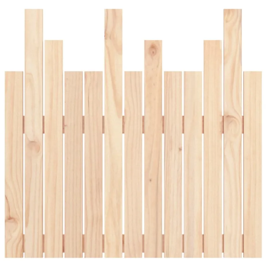 Tête de lit murale 82,5x3x80 cm Bois massif de pin - 5