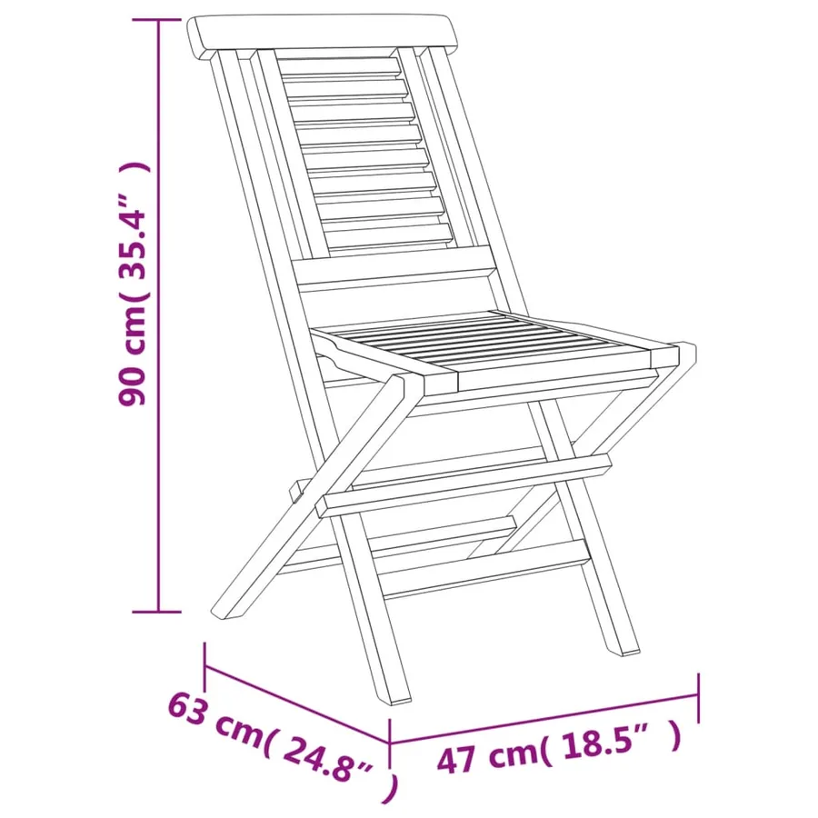 Ensemble à manger de jardin 5 pcs Bois de teck massif - 8