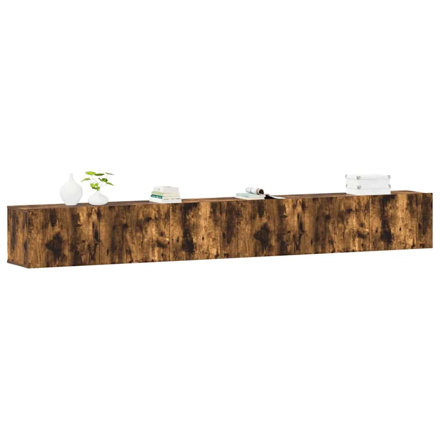 Ensemble de meubles TV 3 pcs Chêne fumé Bois d'ingénierie - 3