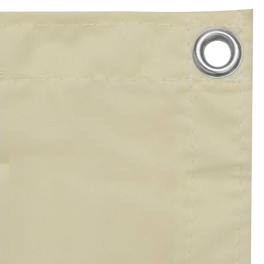 Écran de balcon Crème 120x400 cm Tissu Oxford - 3