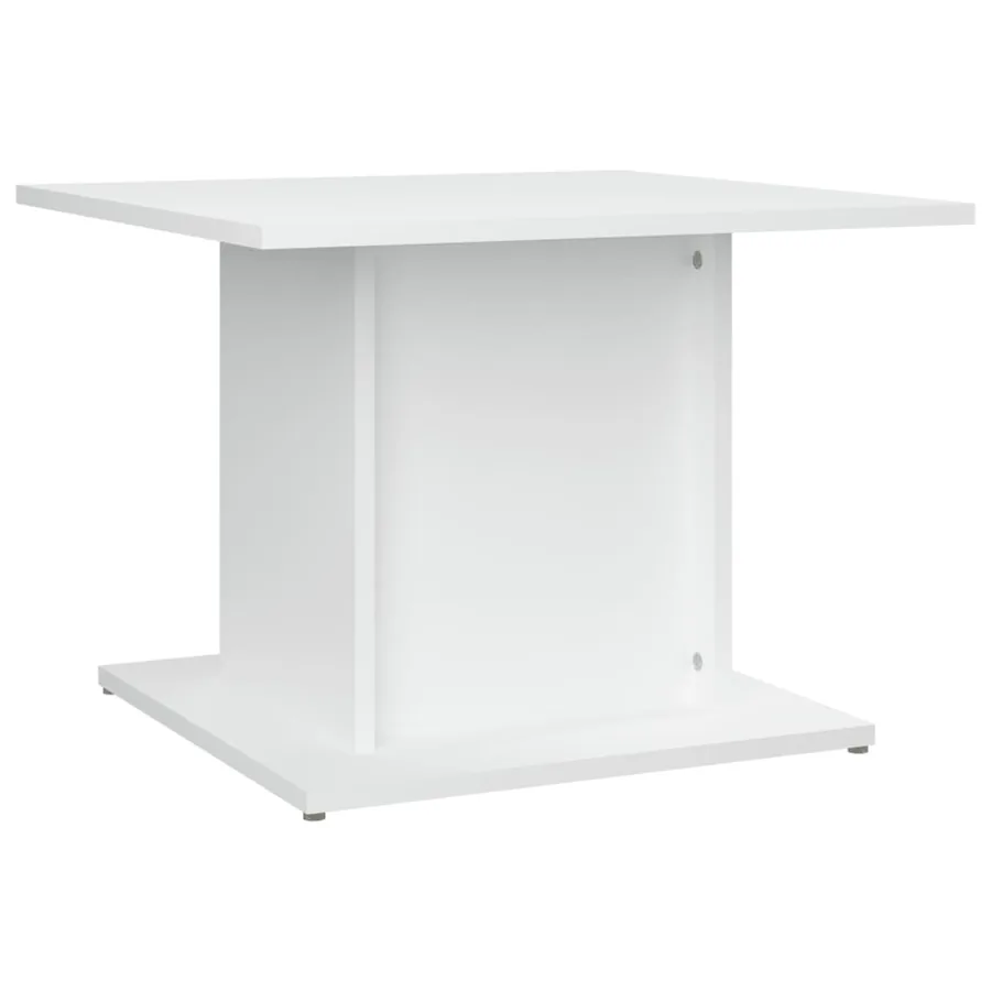 Table basse blanc 55,5x55,5x40 cm bois d'ingénierie - 2