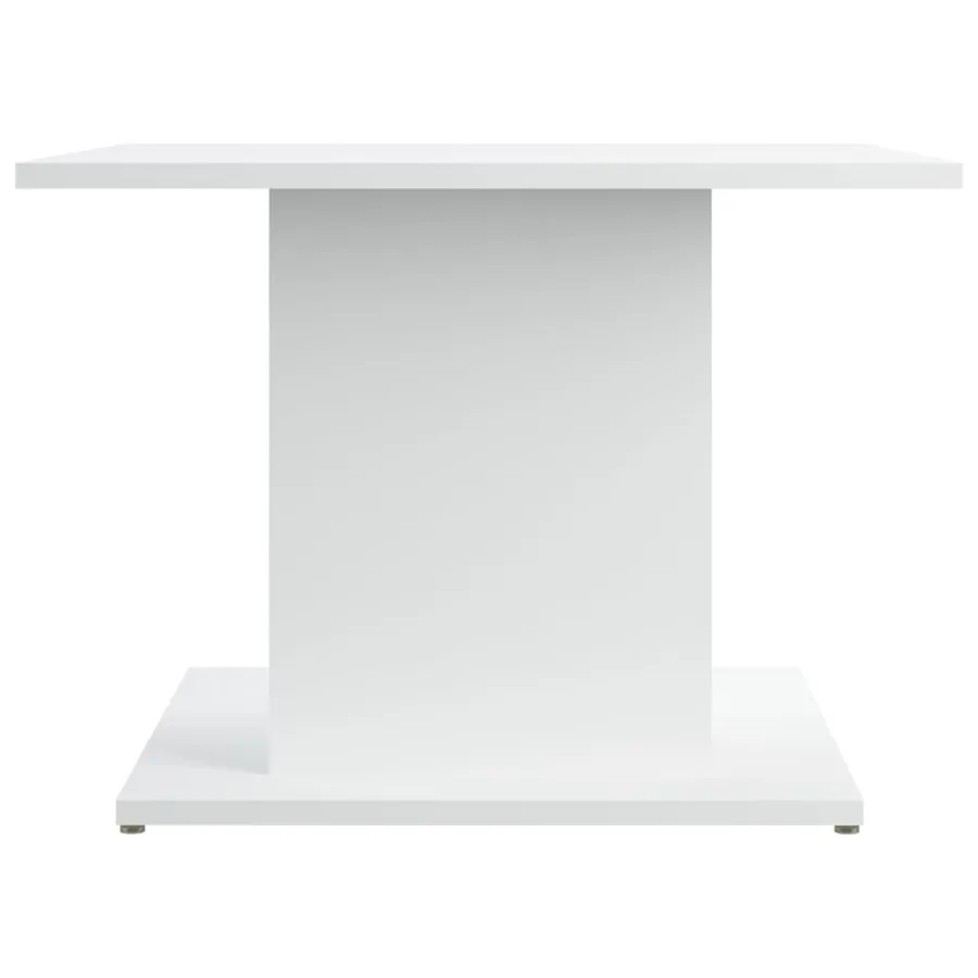 Table basse blanc 55,5x55,5x40 cm bois d'ingénierie - 5