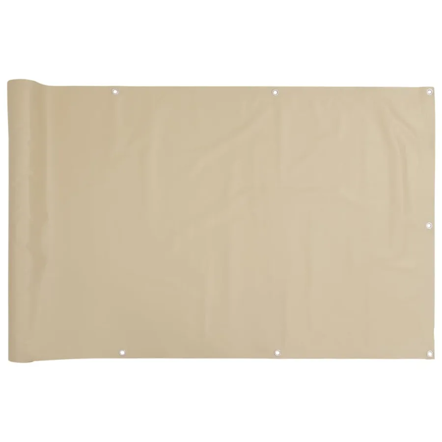 Écran de balcon Beige 75x300 cm Tissu Oxford - 2