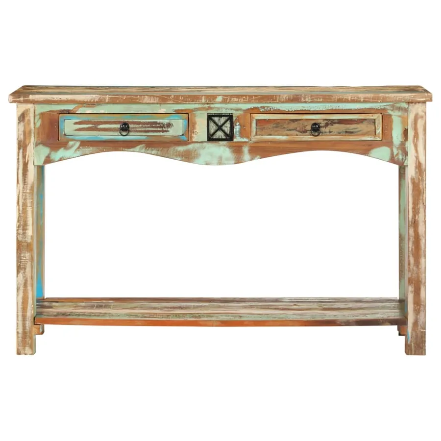 Table console 120x40x75 cm Bois solide de récupération - 2