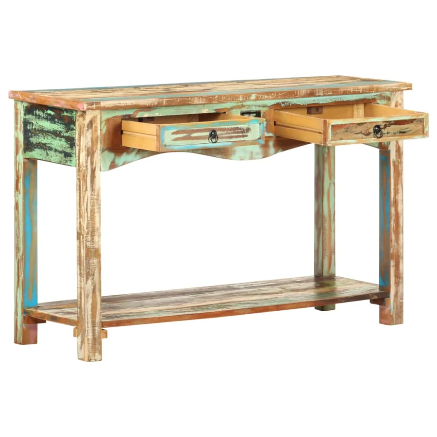 Table console 120x40x75 cm Bois solide de récupération - 3