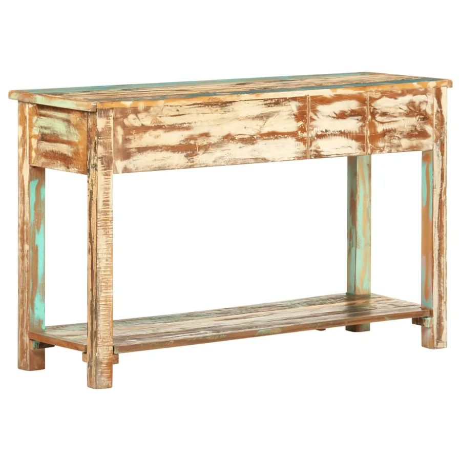 Table console 120x40x75 cm Bois solide de récupération - 4