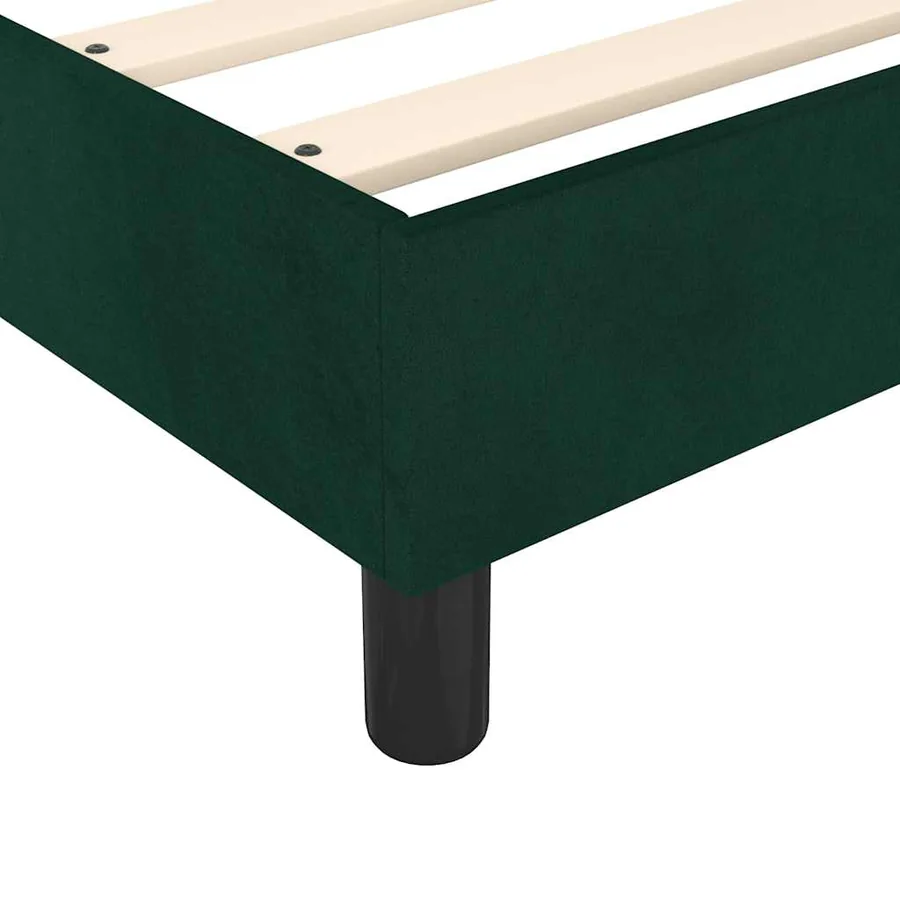 Sommier à lattes de lit avec matelas Vert foncé 90x200 cm - 7