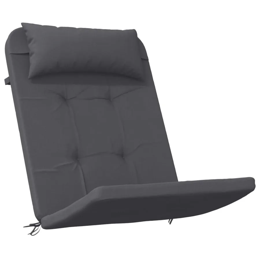 Coussins de chaise adirondack lot de 2 anthracite tissu oxford - 3