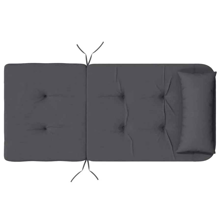 Coussins de chaise adirondack lot de 2 anthracite tissu oxford - 8