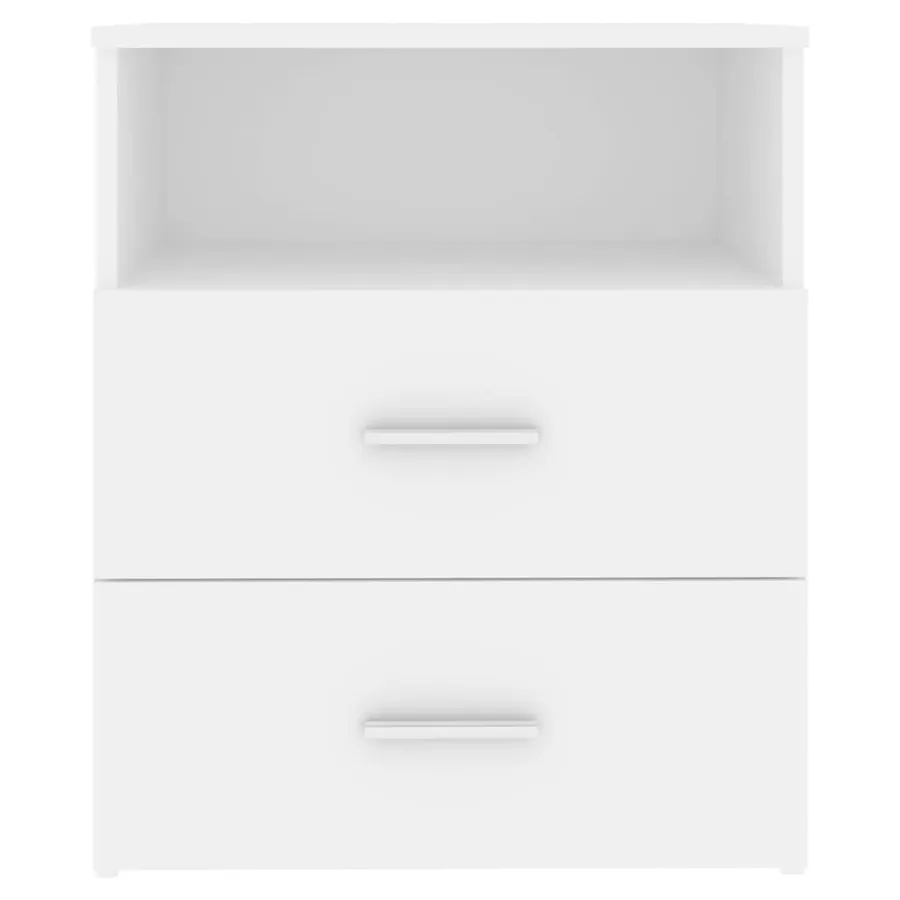 Tables de chevet 2 pcs Blanc 50x32x60 cm - 6