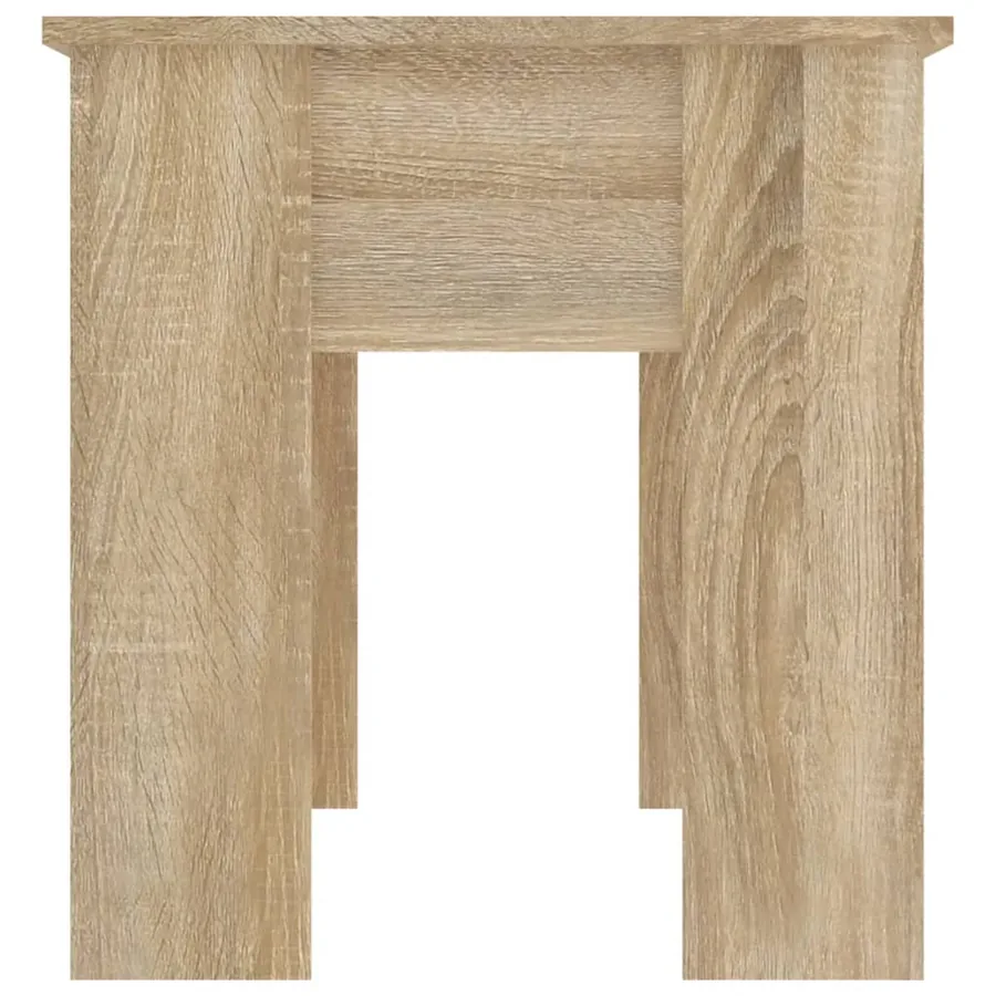 Table basse chêne sonoma 101x49x52 cm bois d'ingénierie - 7