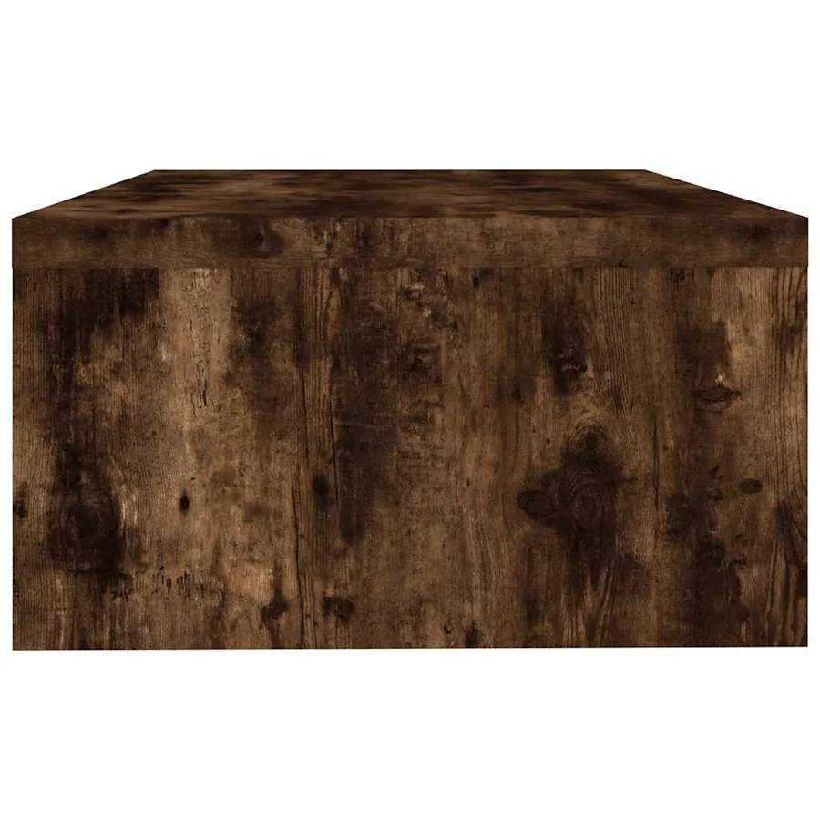 Support de moniteur Chêne fumé 42x24x13 cm Bois d'ingénierie - 5