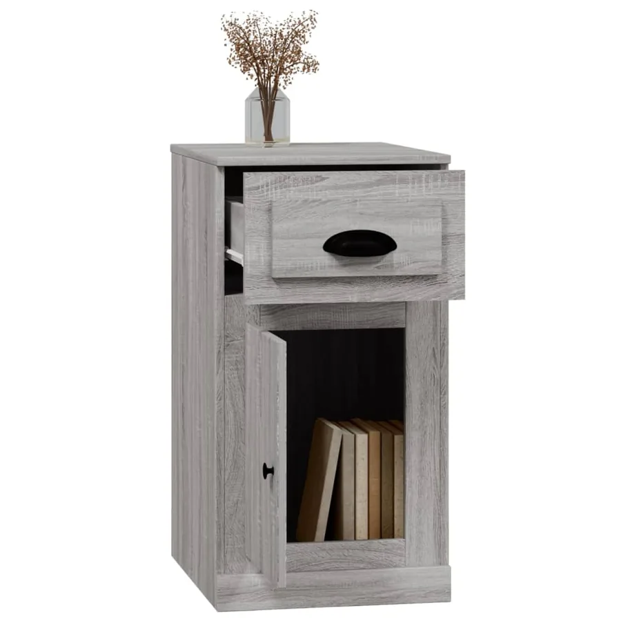 Armoire latérale avec tiroir sonoma gris 40x50x75 cm - 5