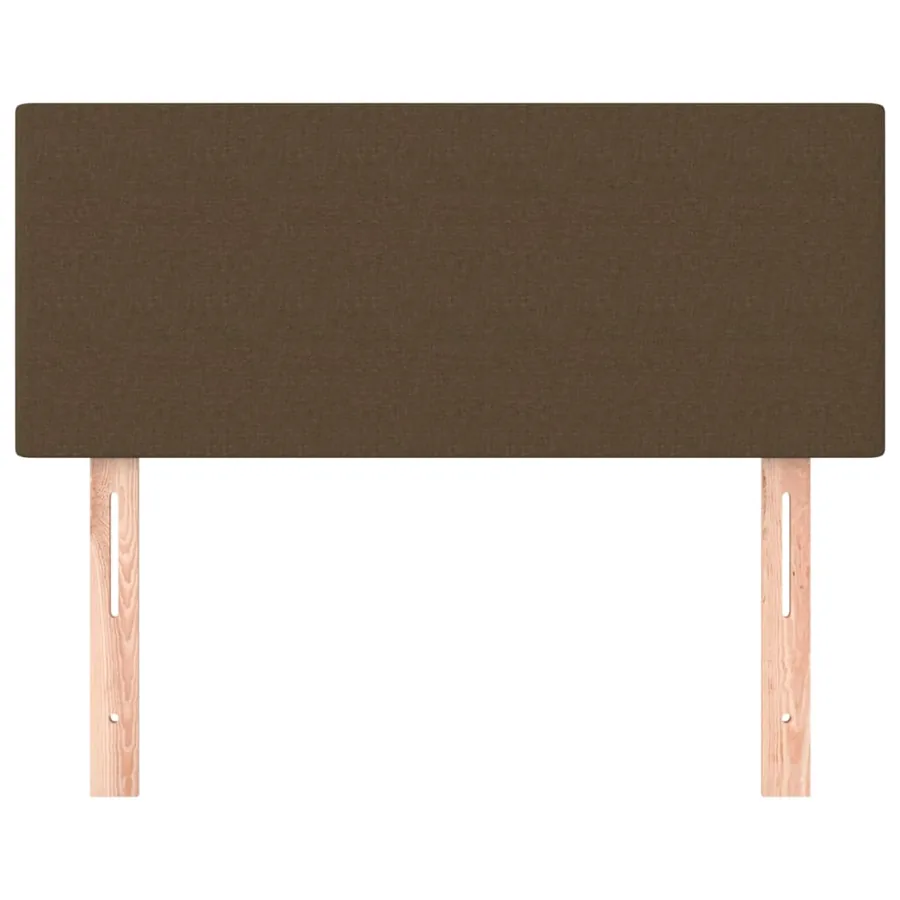 Tête de lit Marron Foncé 100x5x78/88 cm Tissu - 3