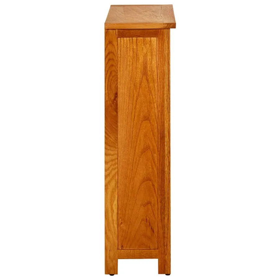 Bibliothèque à 3 étagères 70 x 22,5 x 82cm Bois de chêne massif - 3
