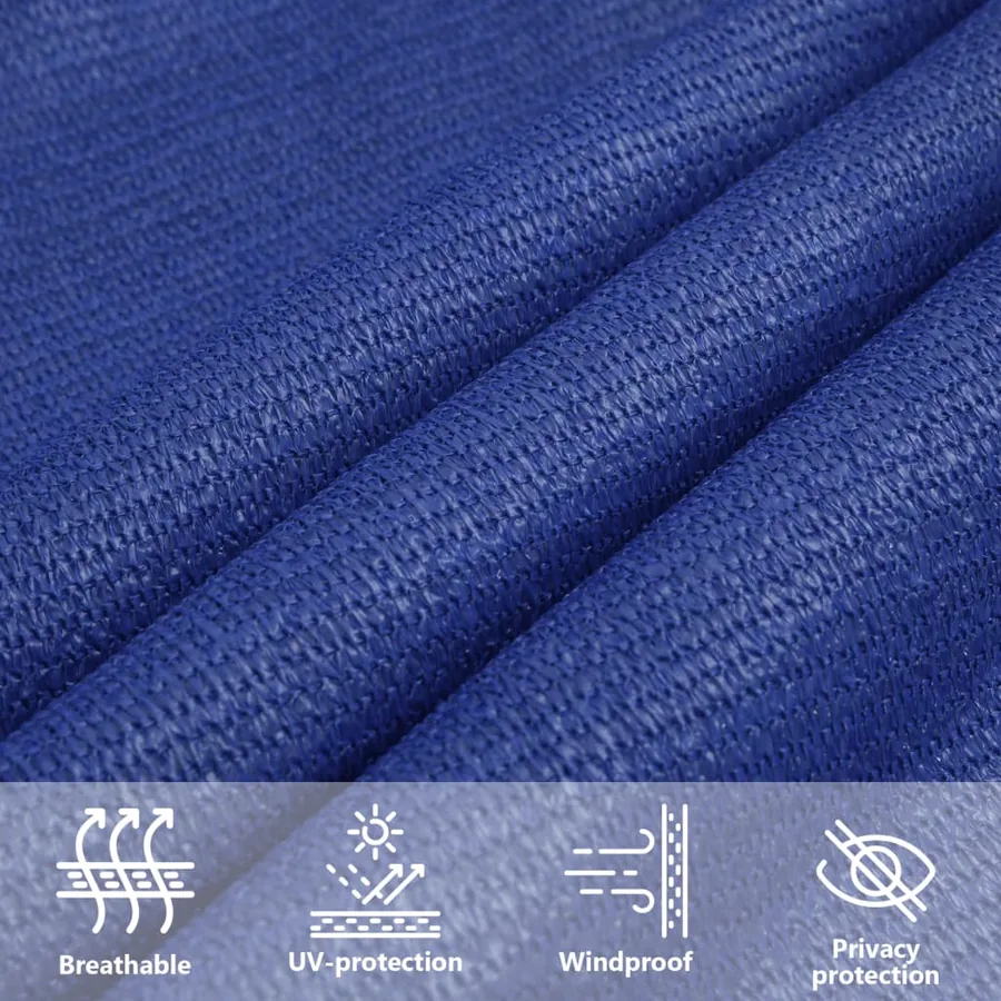 Voile d'ombrage 160 g/m² Bleu 2,5x2,5 m PEHD - 11