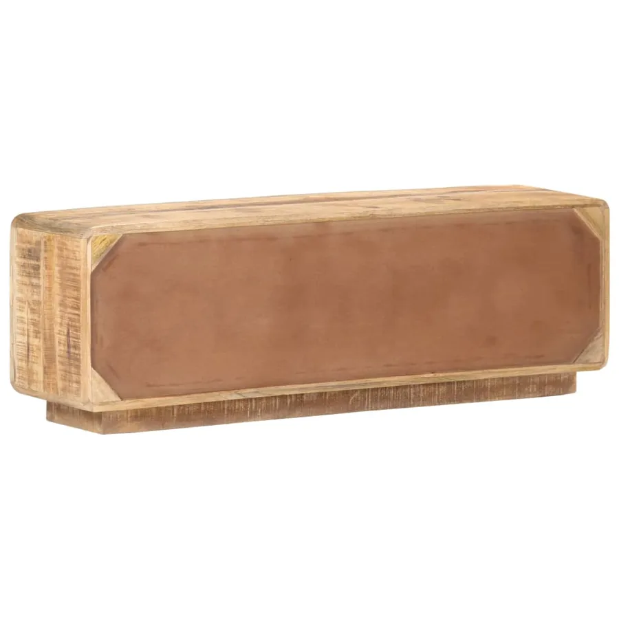 Meuble TV 120x30x40 cm Bois de manguier brut - 4