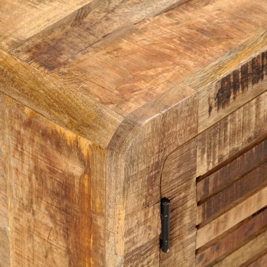 Meuble TV 120x30x40 cm Bois de manguier brut - 5