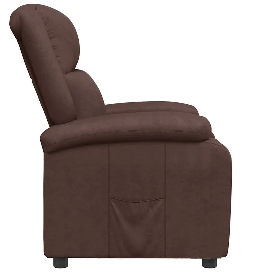 Fauteuil inclinable Marron Similicuir - 4