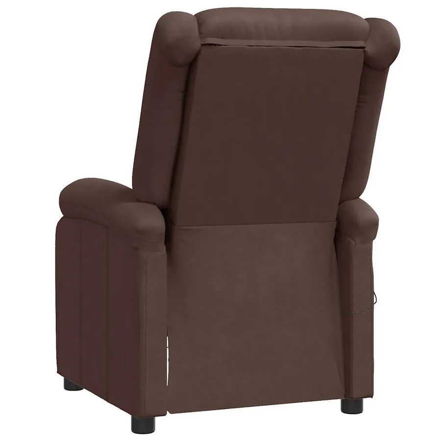 Fauteuil inclinable Marron Similicuir - 5