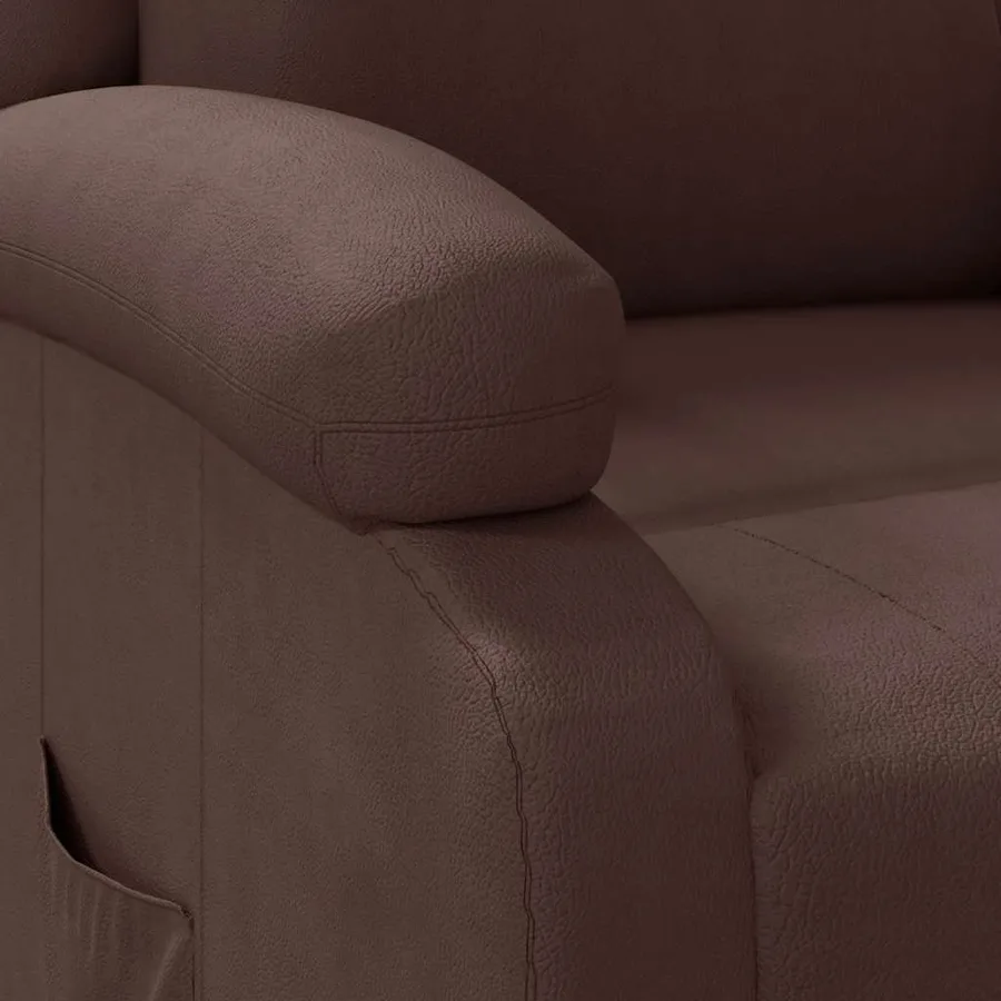 Fauteuil inclinable Marron Similicuir - 7