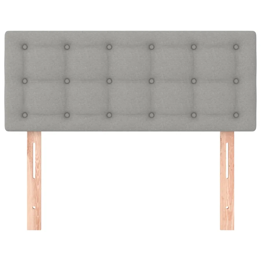 Tête de lit Gris clair 100x5x78/88 cm Tissu - 3
