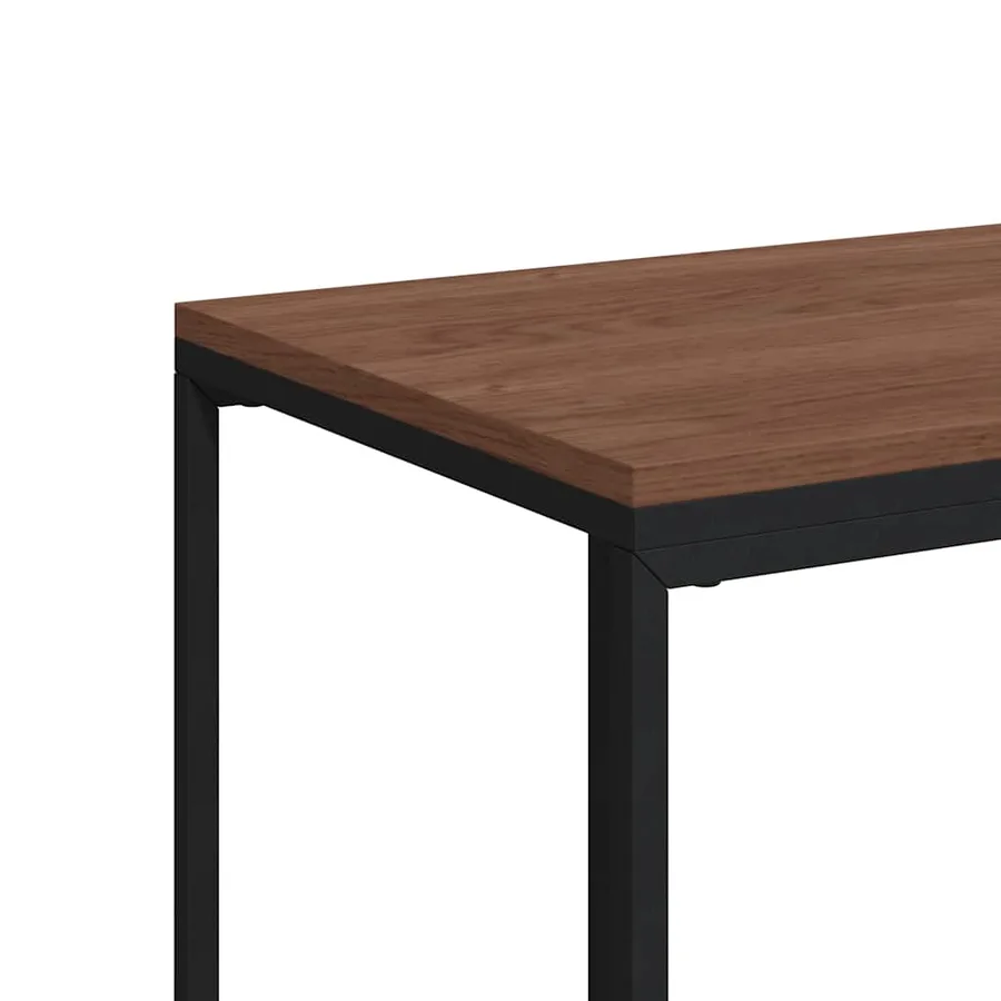 Table d'appoint avec roues Noir 40x30x63,5 cm Bois d'ingénierie - 7