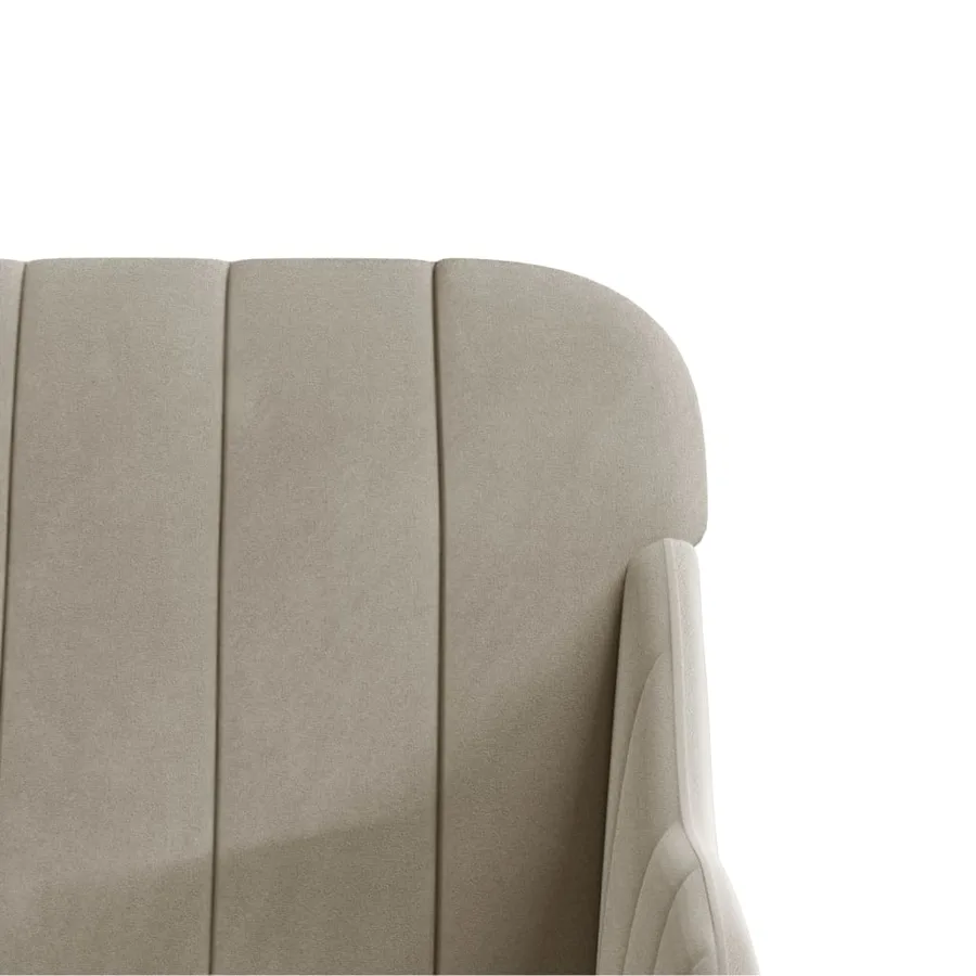 Banc Gris clair 110x76x80 cm Velours - 6