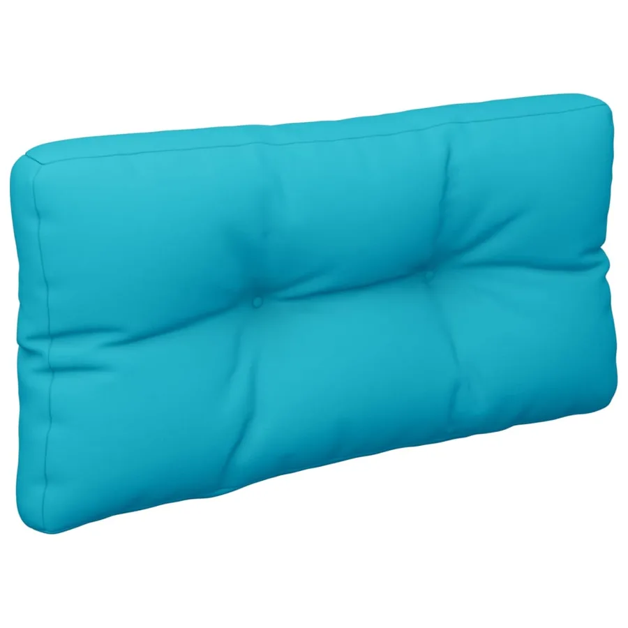 Coussin de palette turquoise 70x40x12 cm tissu - 4