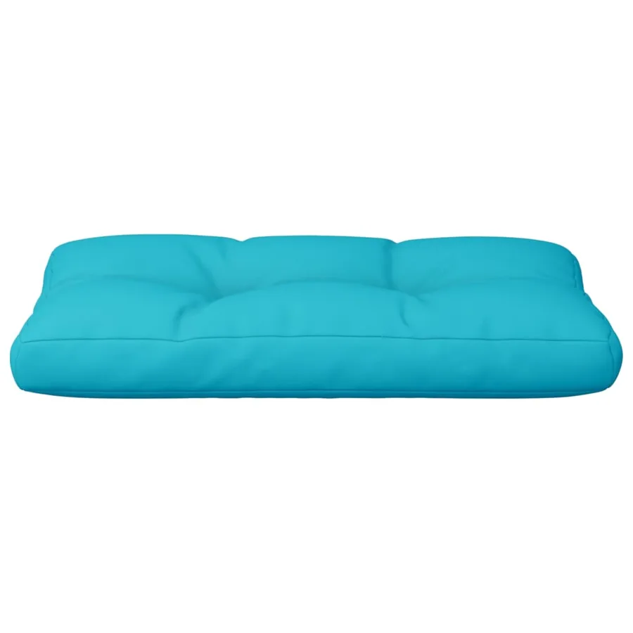 Coussin de palette turquoise 70x40x12 cm tissu - 5