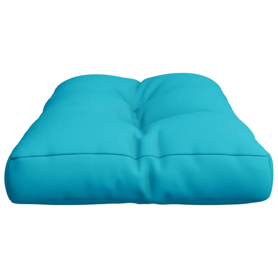 Coussin de palette turquoise 70x40x12 cm tissu - 6