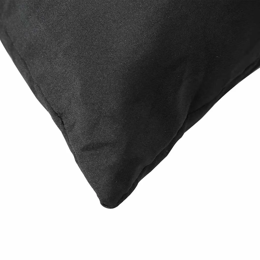 Coussins de palette lot de 2 noir tissu - 8