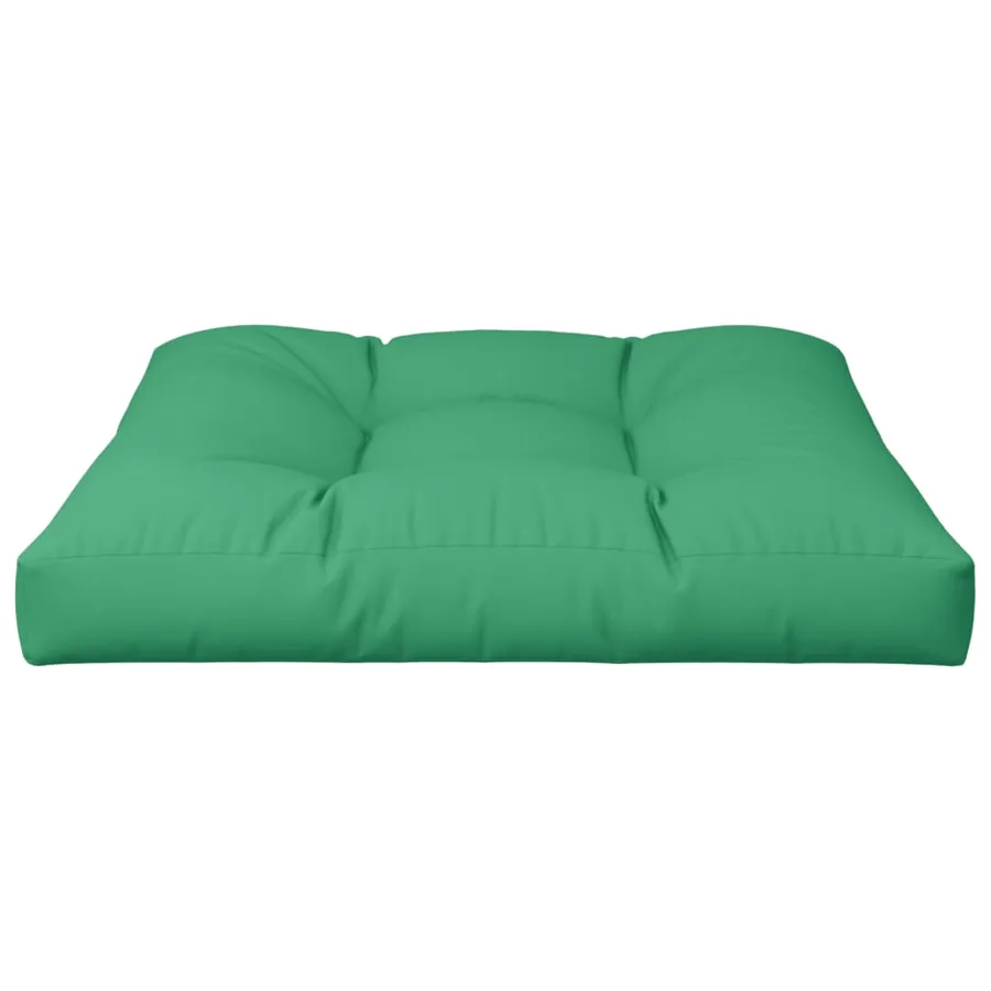 Coussin de palette vert 70x70x12 cm tissu - 4