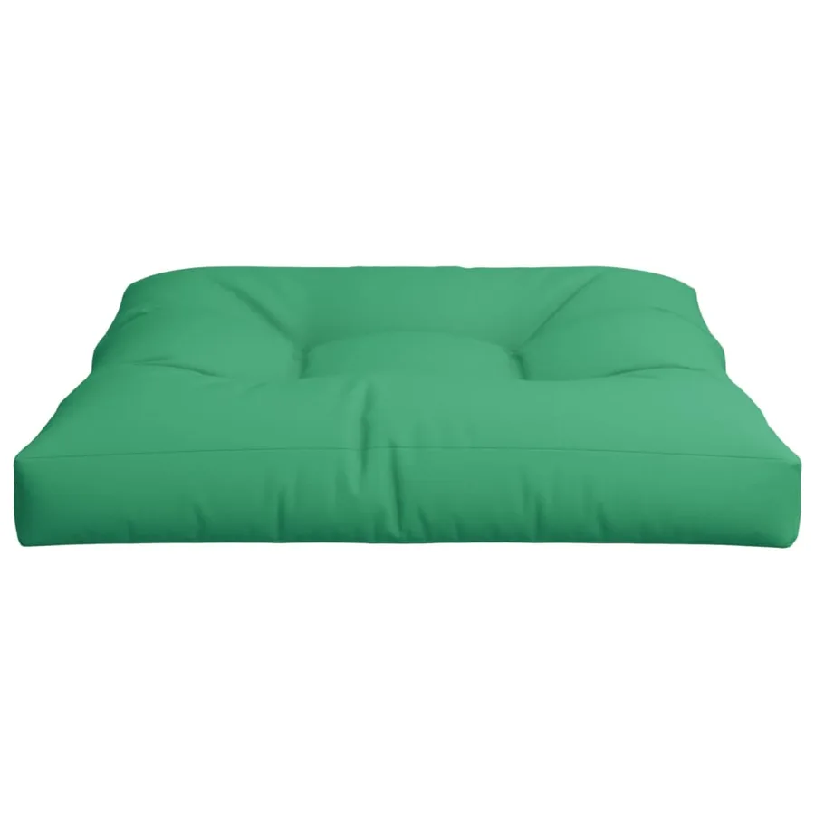Coussin de palette vert 70x70x12 cm tissu - 5