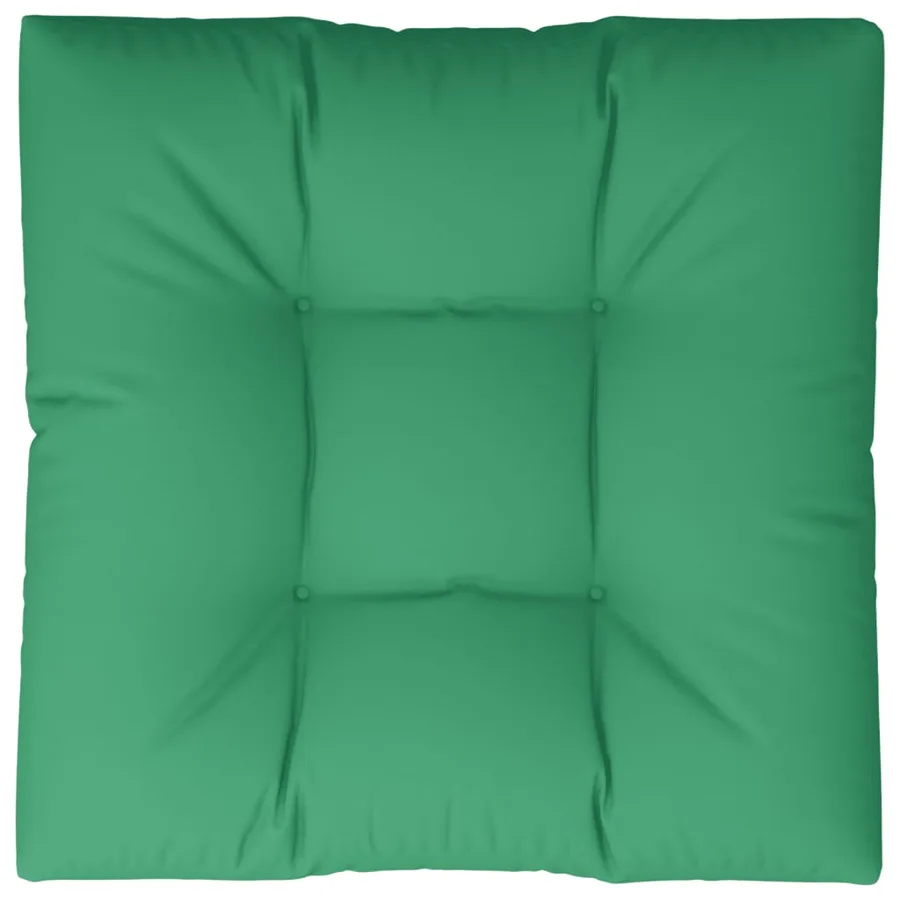 Coussin de palette vert 70x70x12 cm tissu - 6