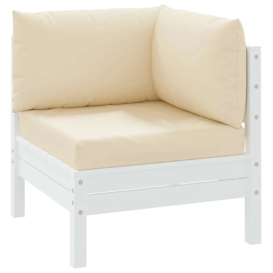 Coussins de palette lot de 3 beige tissu oxford - 3