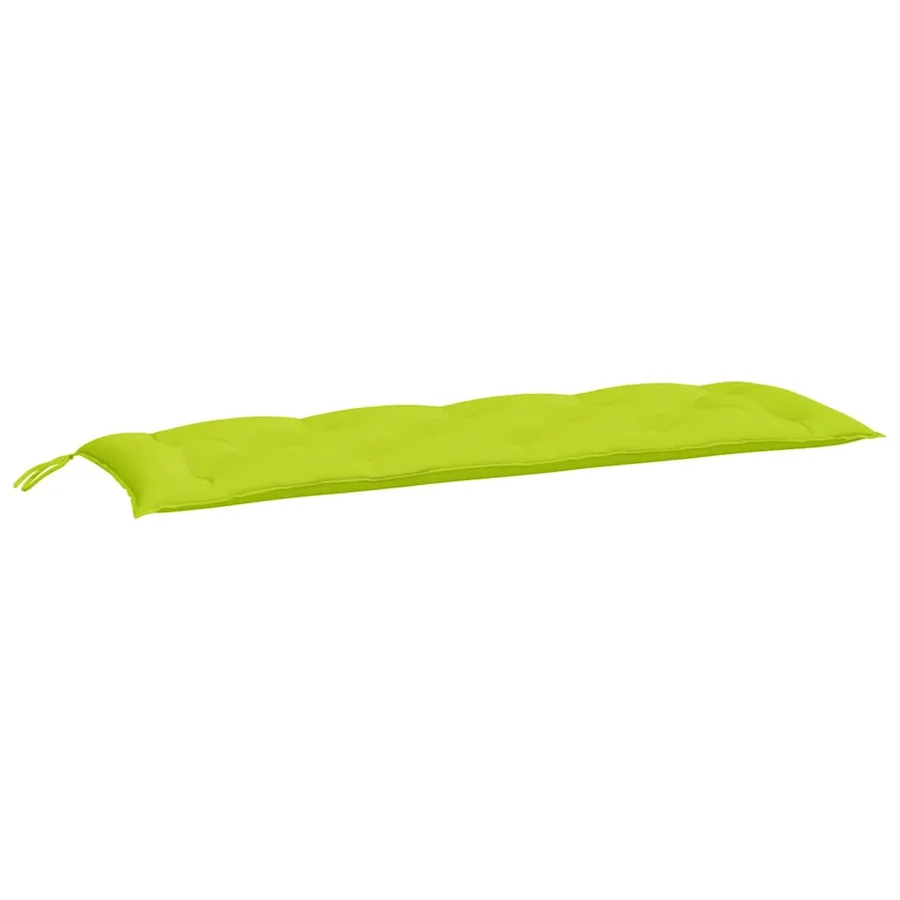 Coussins de banc de jardin lot de 2 vert vif tissu Oxford - 3