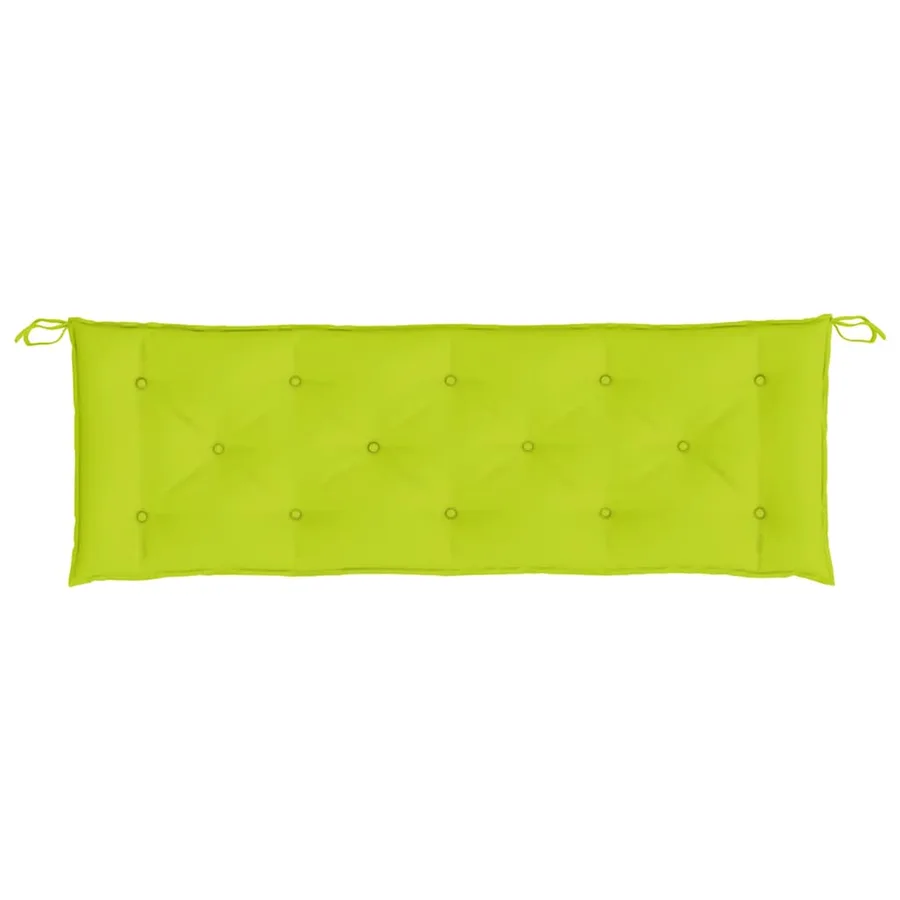 Coussins de banc de jardin lot de 2 vert vif tissu Oxford - 6