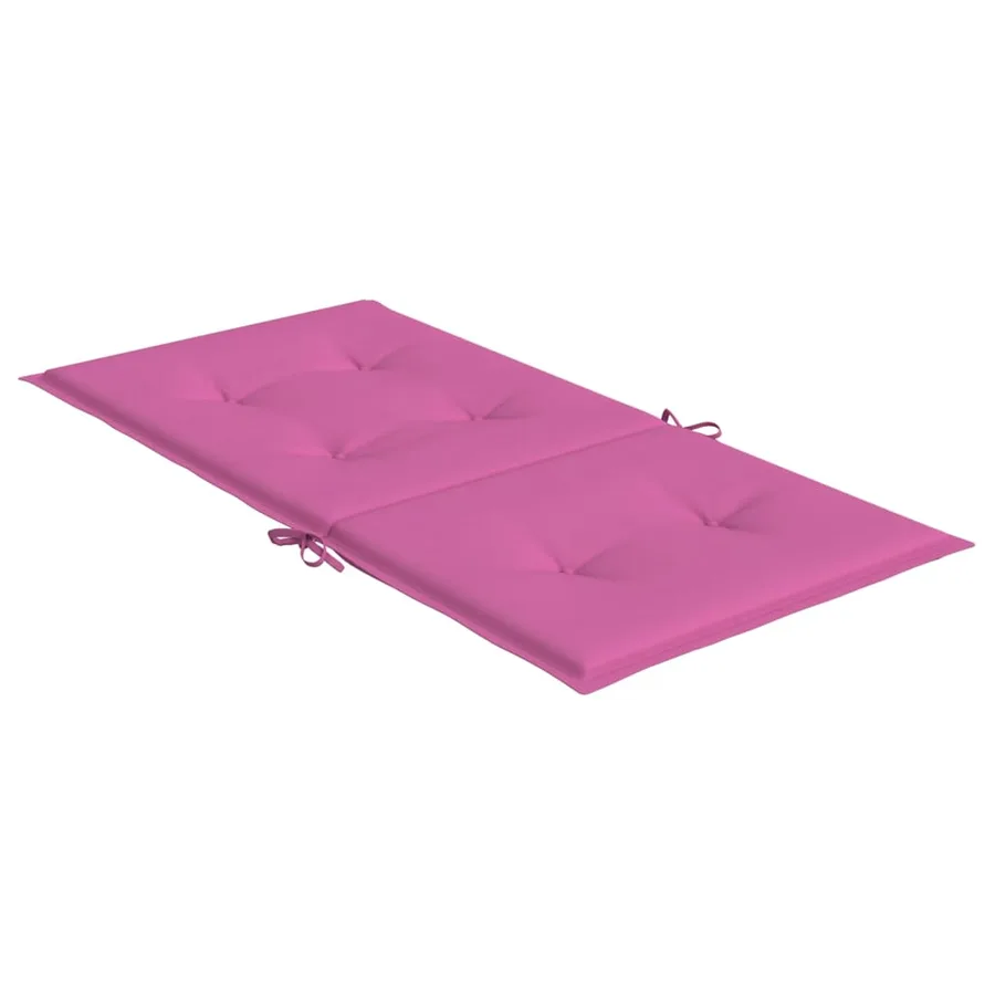 Coussins de chaise à dossier bas lot de 6 rose tissu - 6