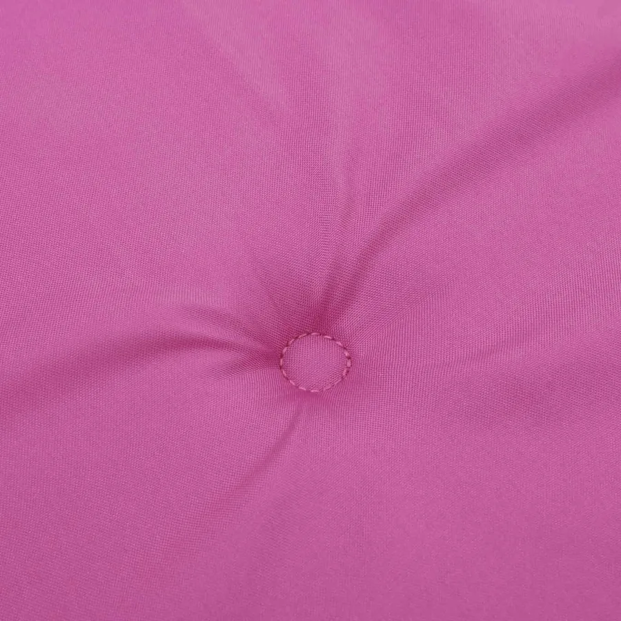 Coussins de chaise à dossier bas lot de 6 rose tissu - 8