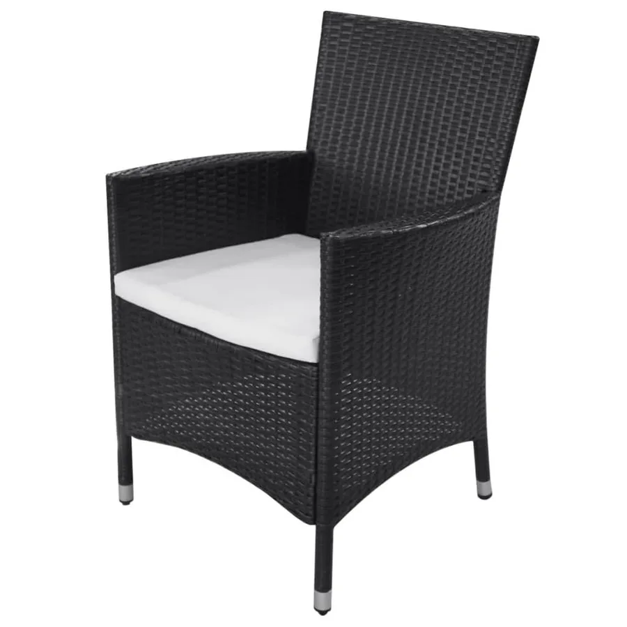Ensemble à manger d'extérieur 11 pcs coussins résine tressée - 6